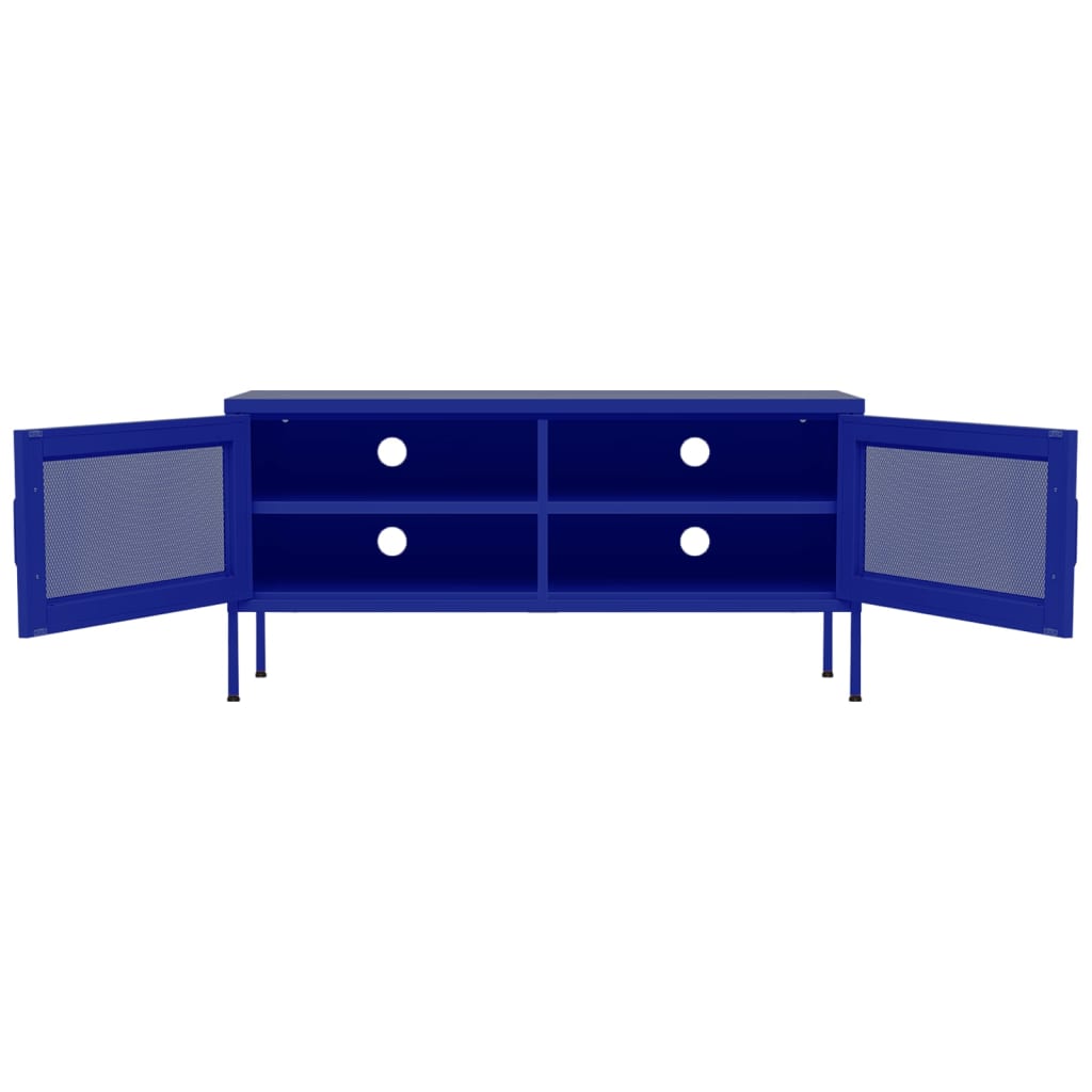 TV Cabinet Navy Blue 105x35x50 cm Steel